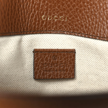 Gucci New Denim GG Monogram Dollar Calfskin Web Mini Horsebit 1955 Shoulder Bag Blue Tea Cuir Epilog 7 of 13