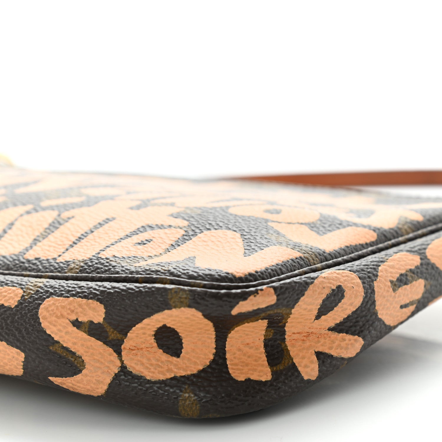 Louis Vuitton Monogram Graffiti Pochette Accessories Peach 9 of 11