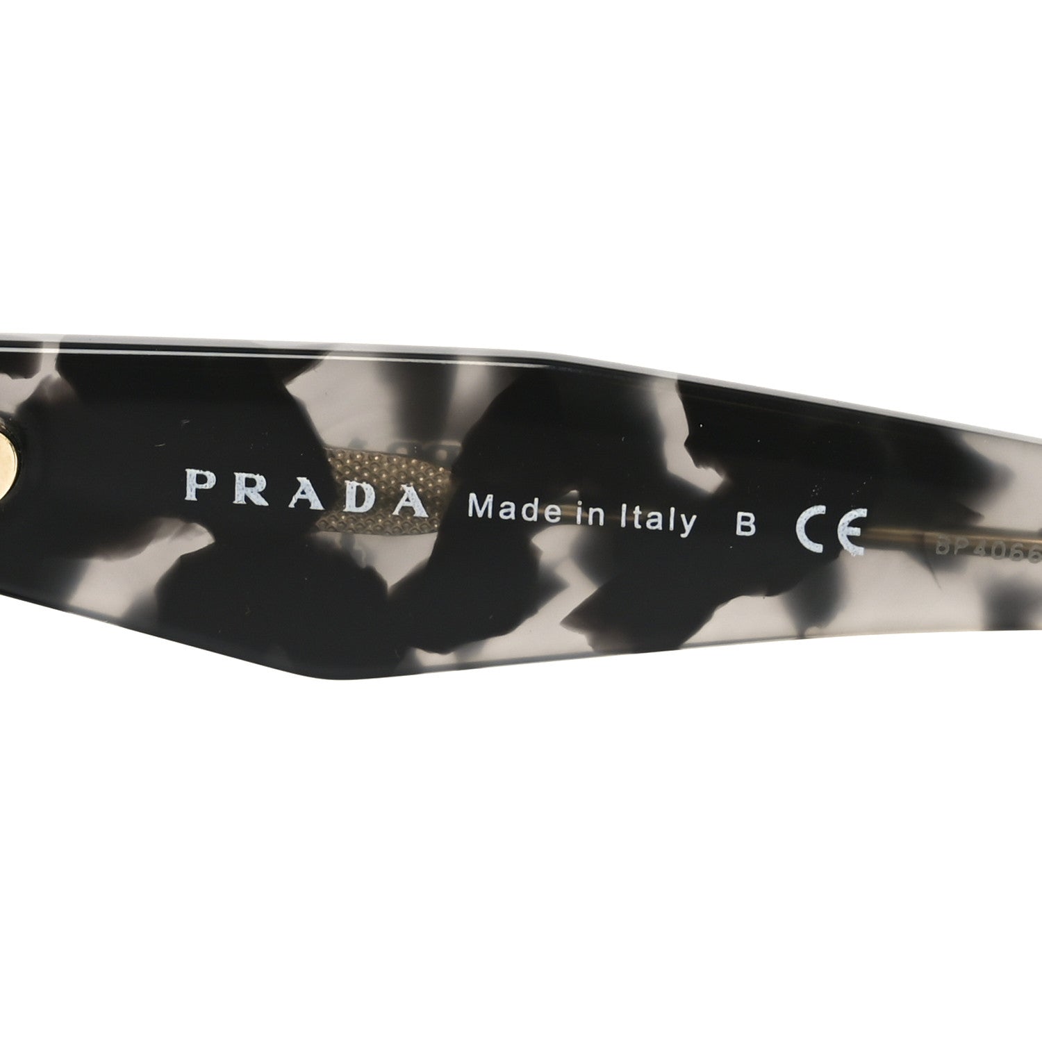 Prada Acetate Sunglasses SPR 16R Black Tortoise Grey 5 of 7