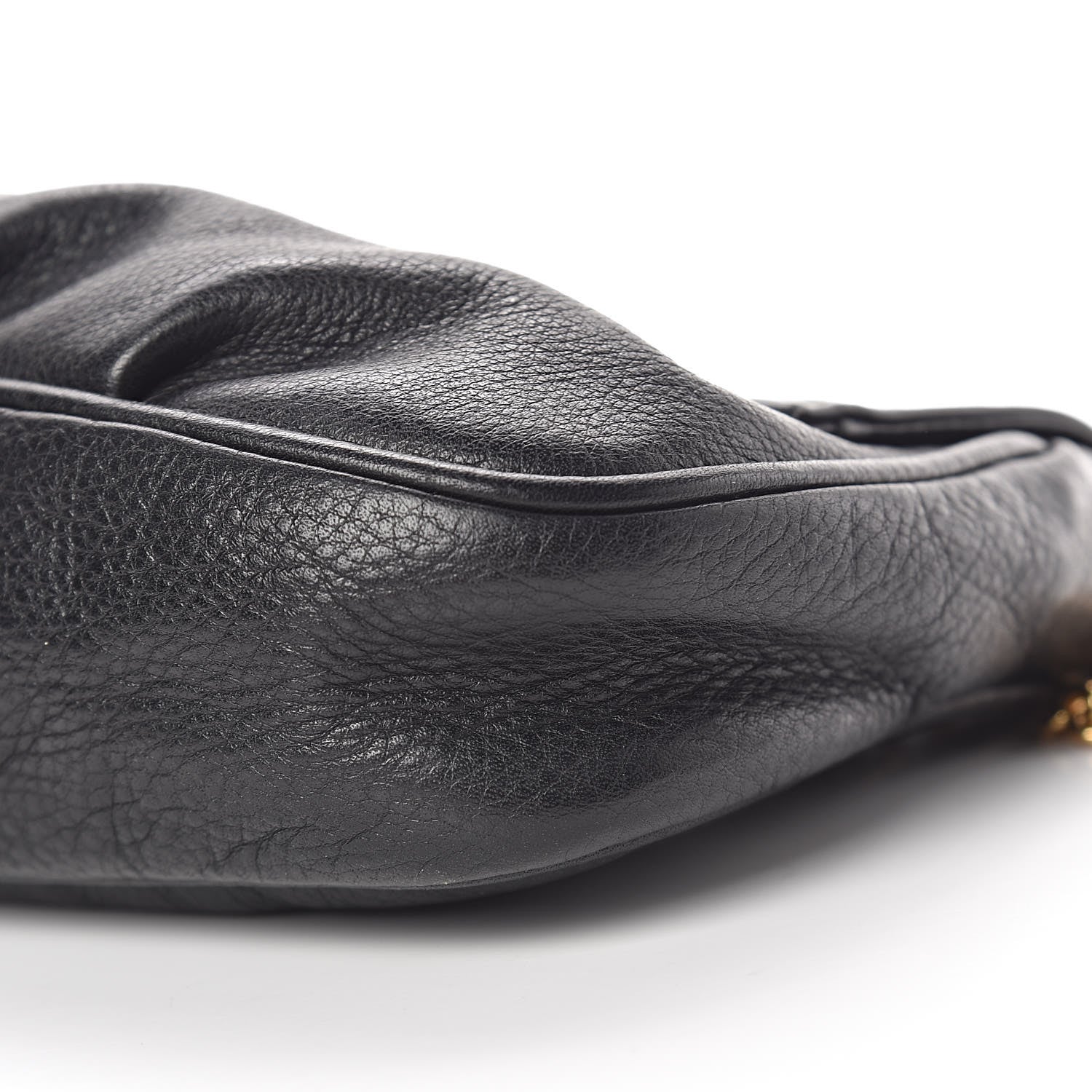 Fendi Vitello Flamingo Fendista Pouchette Crossbody Black 10 of 11