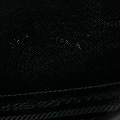 Prada Saffiano Lux Medium Bi-Color Tote Black Talco 8 of 8
