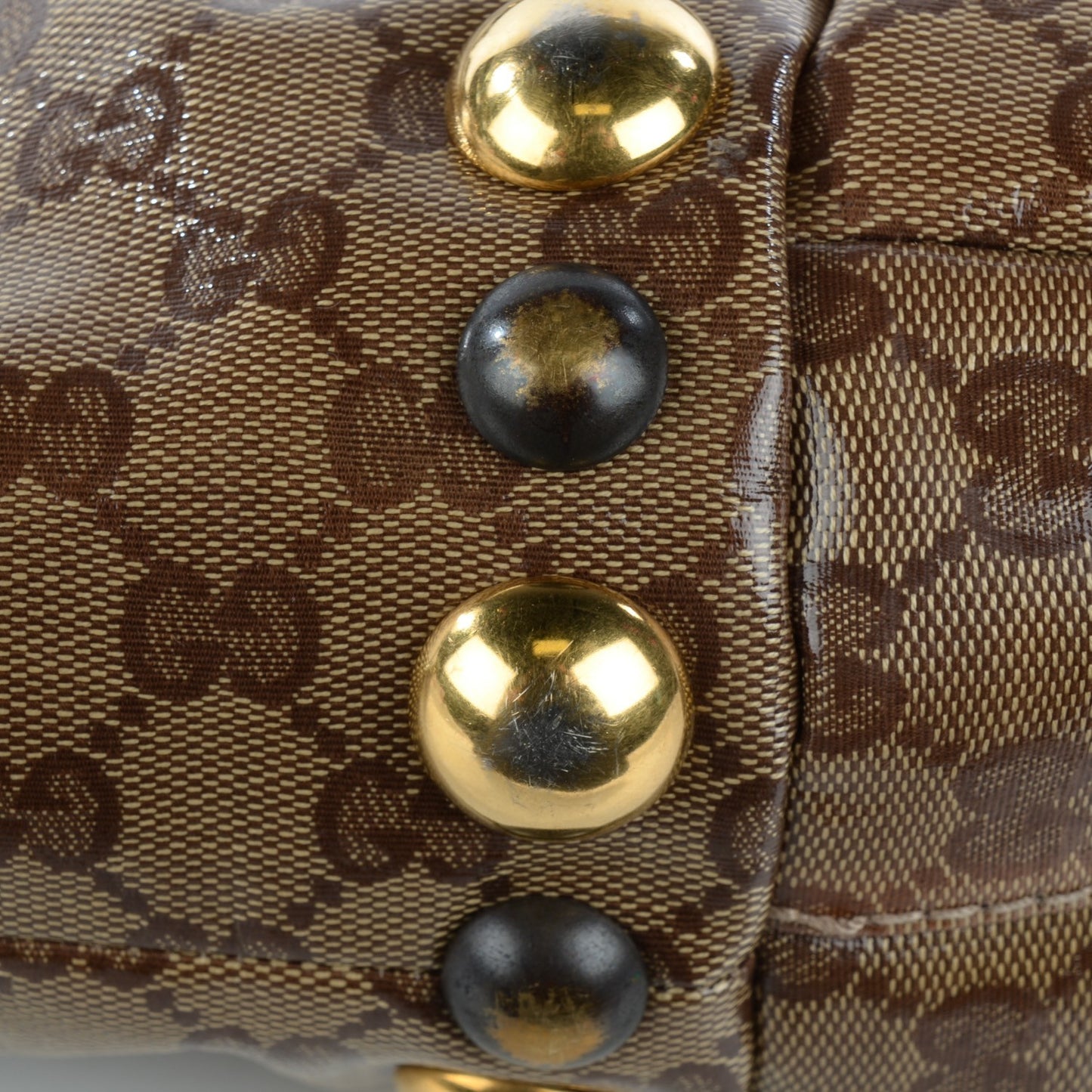 Crystal Monogram Large Babouska Tote Dark Brown