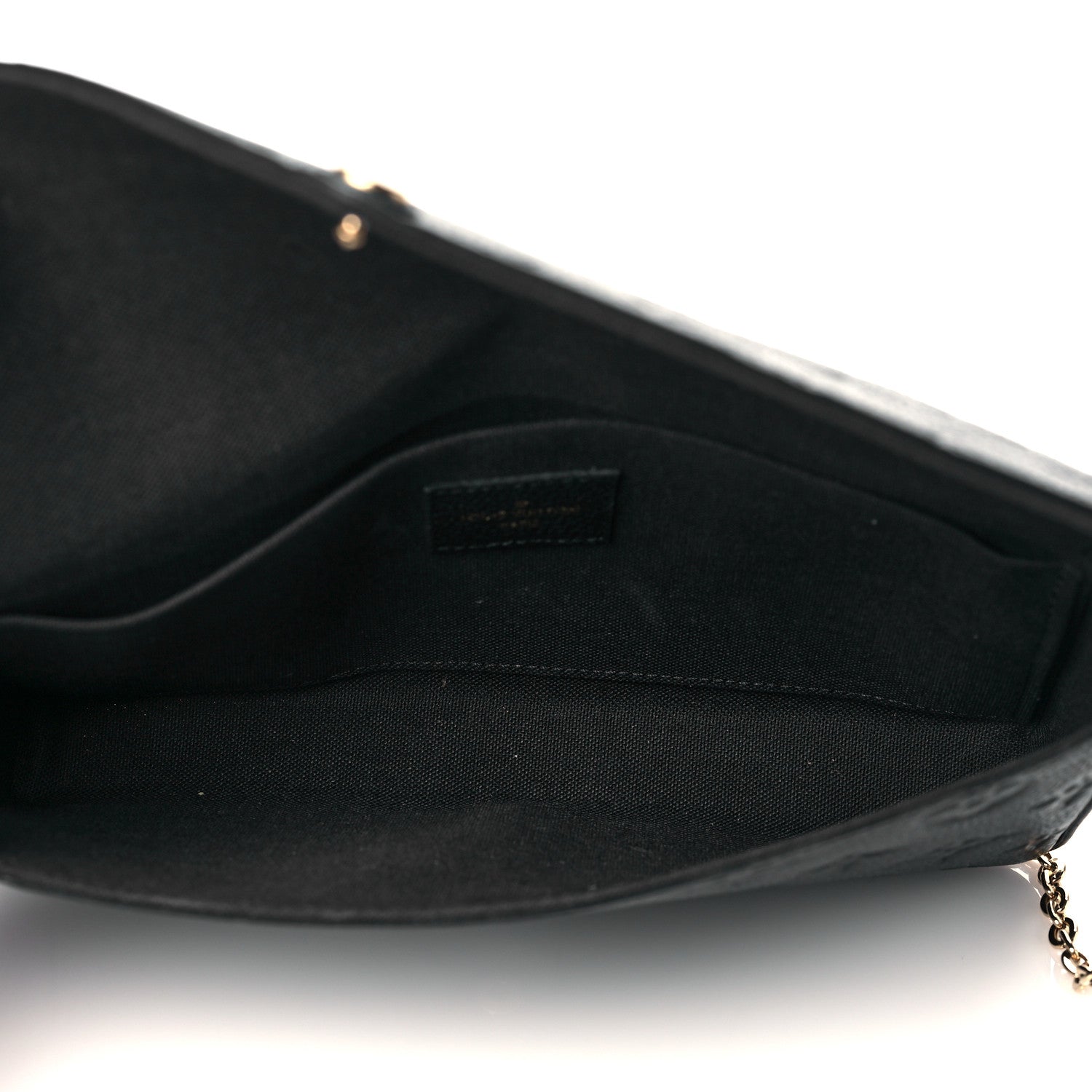 Louis Vuitton Empreinte Pochette Felicie Chain Wallet Black 6 of 12
