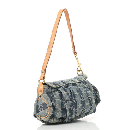Louis Vuitton Monogram Denim Mini Pleaty Blue 3 of 11
