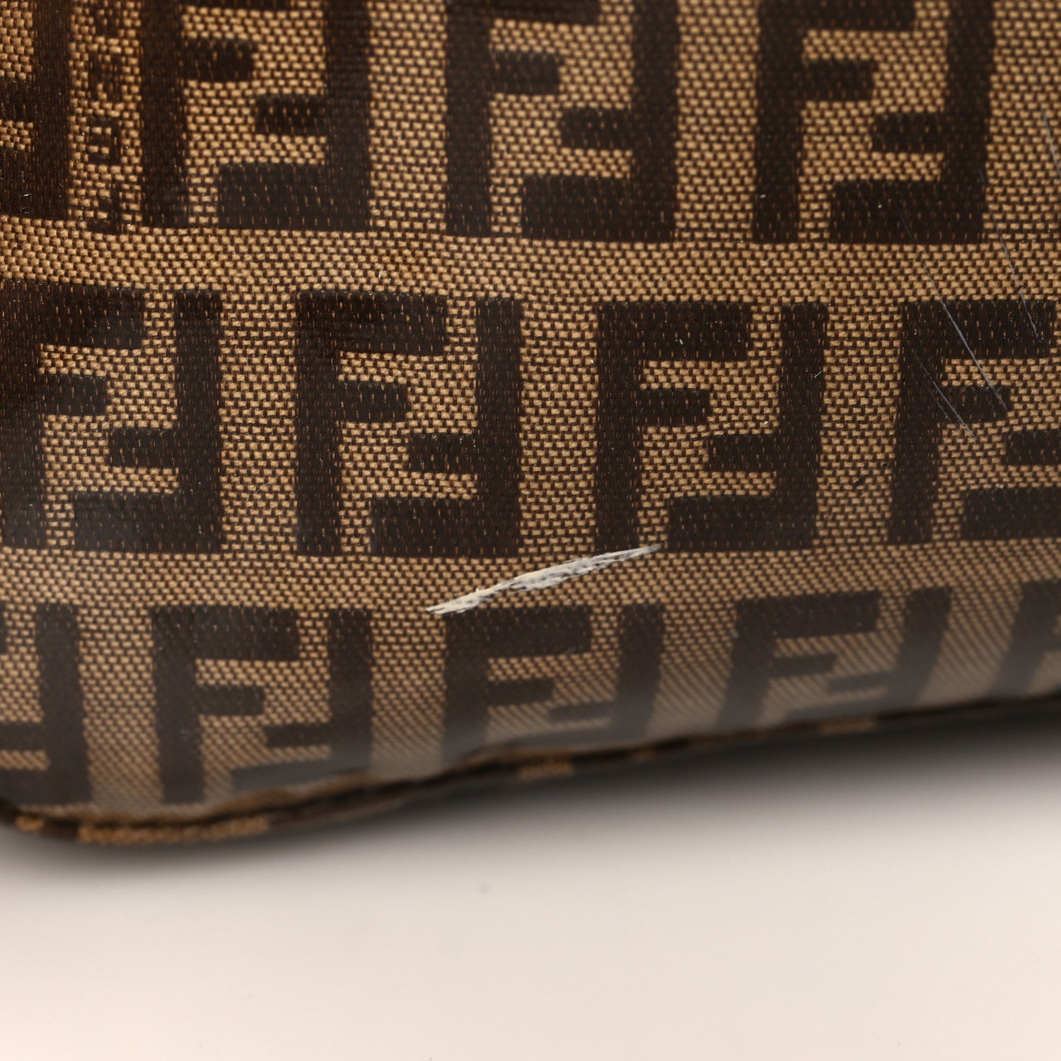 Fendi Vinyl Zucchino Baguette Tobacco 9 of 13