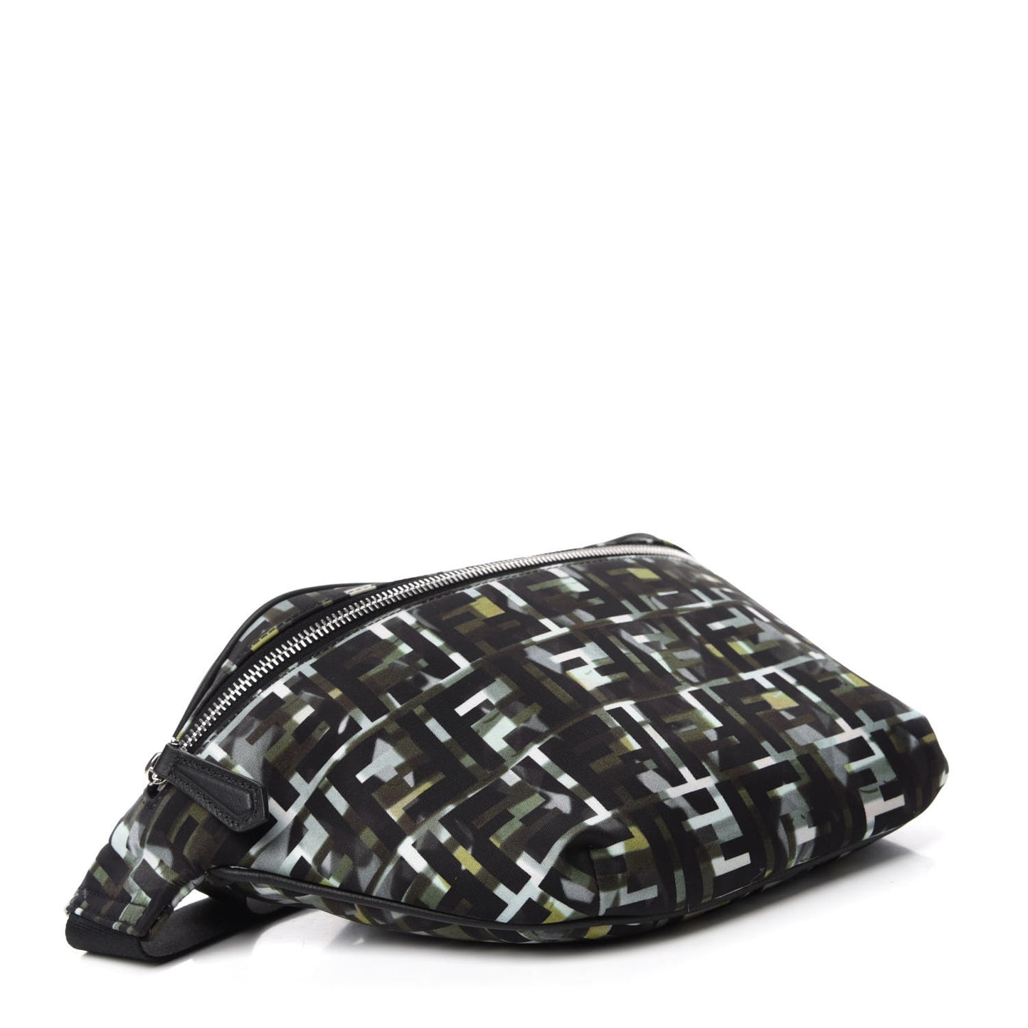Nylon CamouFF Belt Bag Black Multicolor