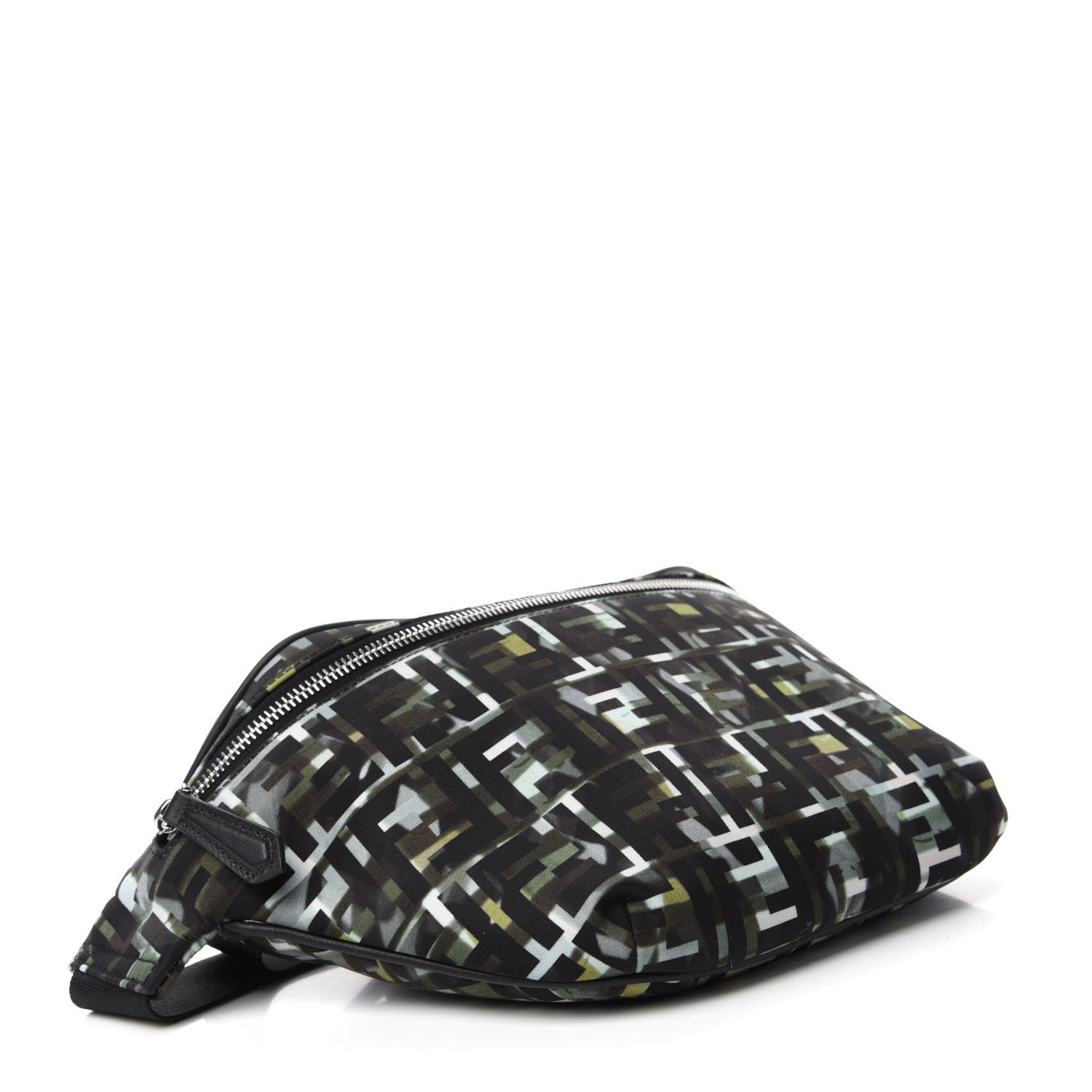 Fendi Nylon CamouFF Belt Bag Black Multicolor 4 of 10