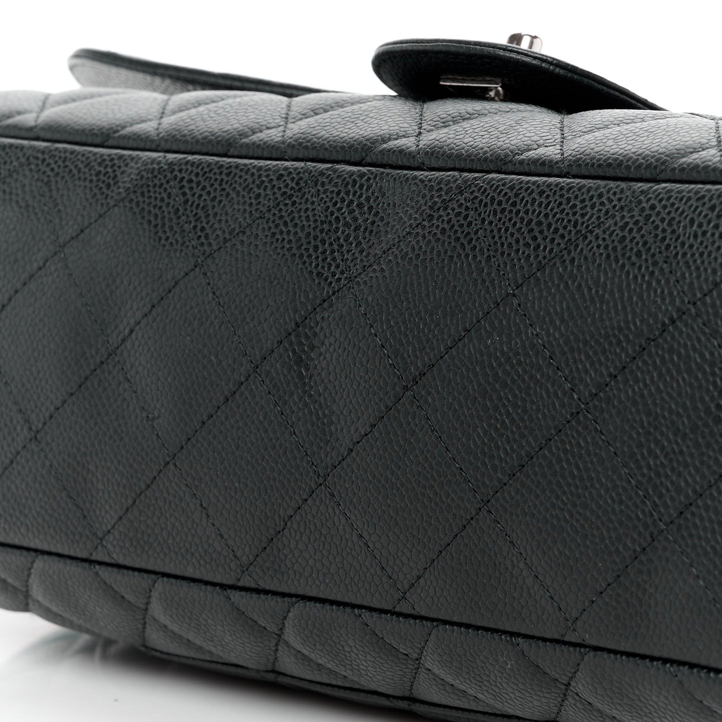 Caviar Quilted Maxi Single Flap Black