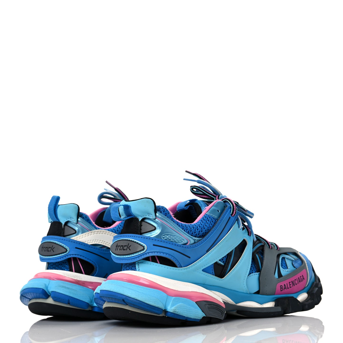 Mesh Nylon Womens Track Sneakers 39 Blue Black