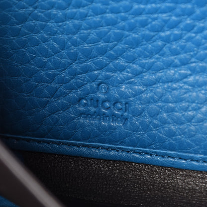 Gucci Pebbled Calfskin Soho Zip Around Wallet Turquoise 6 of 10