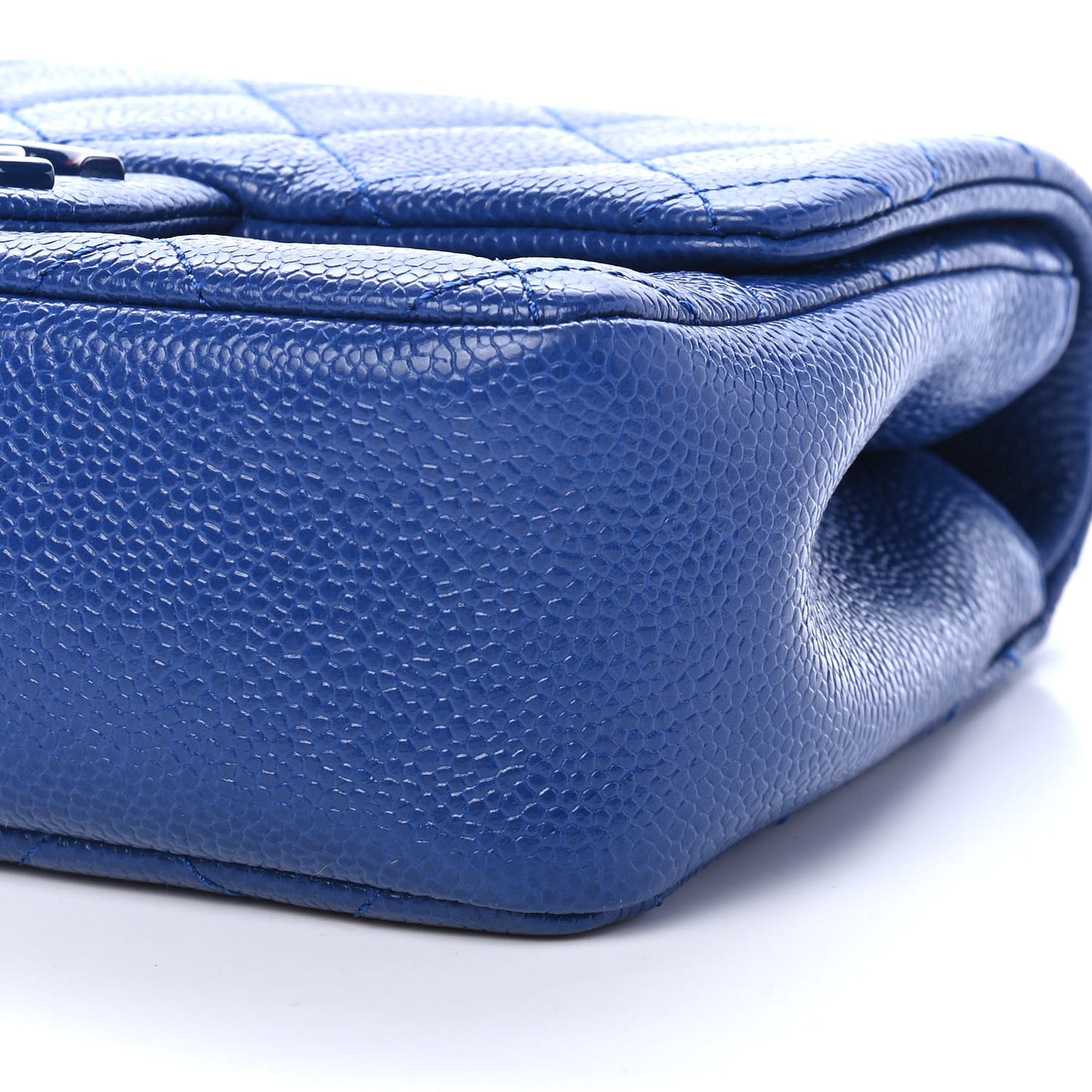 Caviar Quilted Incognito Mini Square Flap Dark Blue
