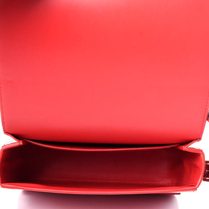 Burberry Smooth Calfskin Small Two Tone Grace Bag Red 5 of 12