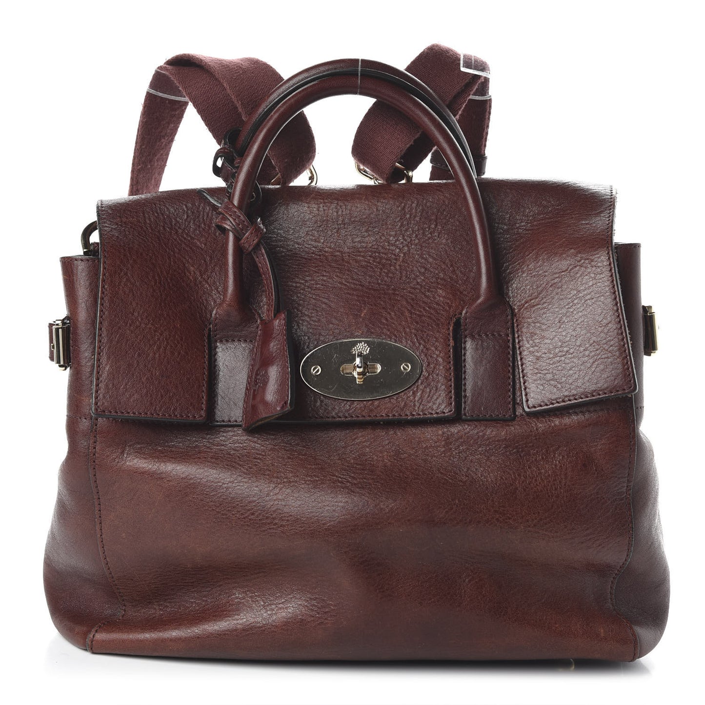 Natural Leather Cara Delevigne Convertible Satchel Oxblood