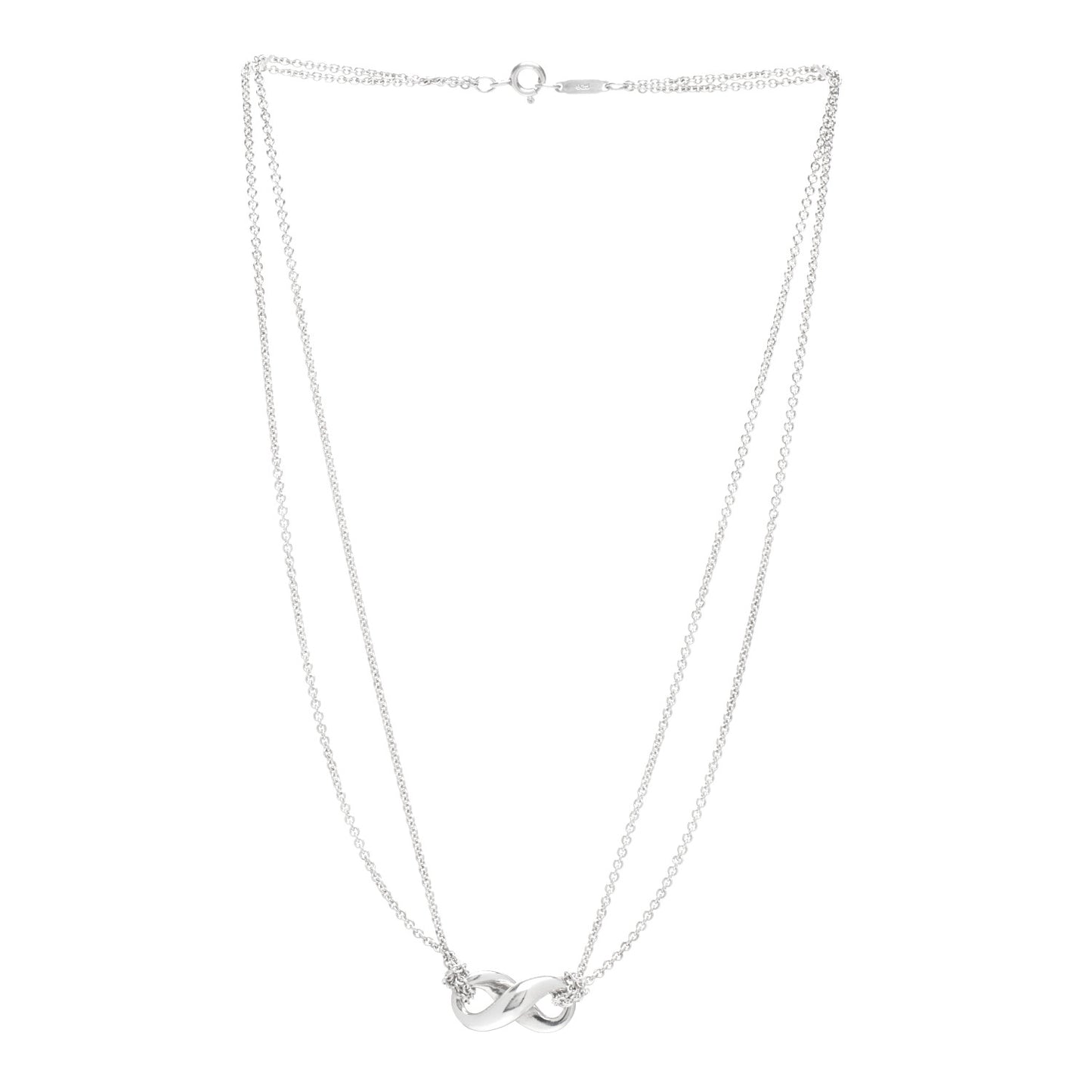 Sterling Silver Figure 8 Pendant Necklace