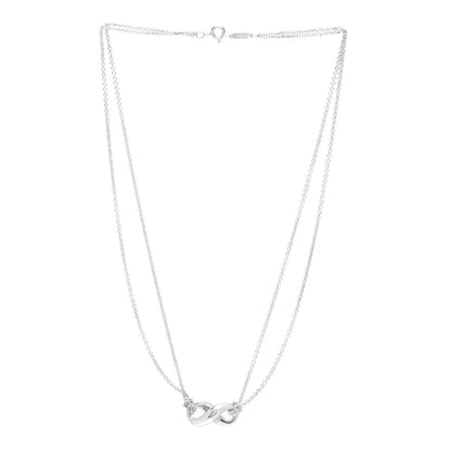Tiffany Sterling Silver Figure 8 Pendant Necklace 3 of 4