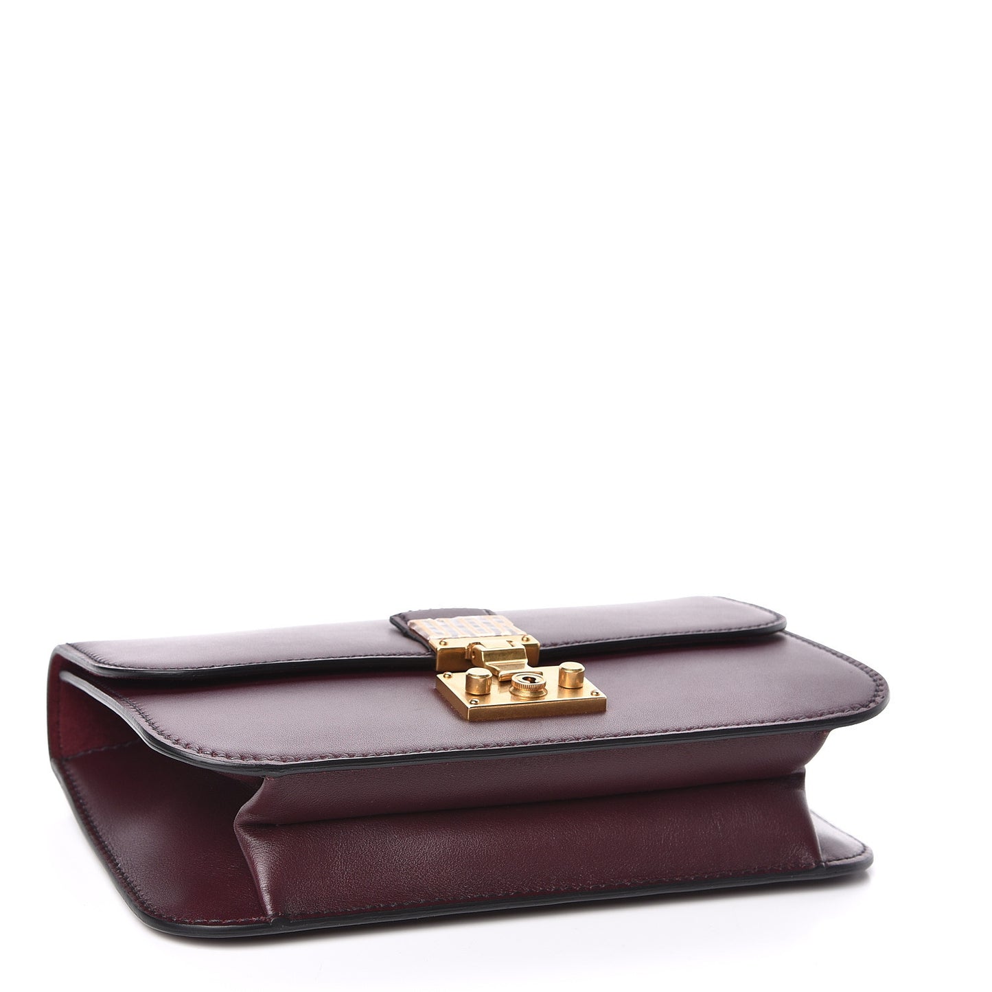 Calfskin Large Dioraddict Flap Bag Deep Amaranth