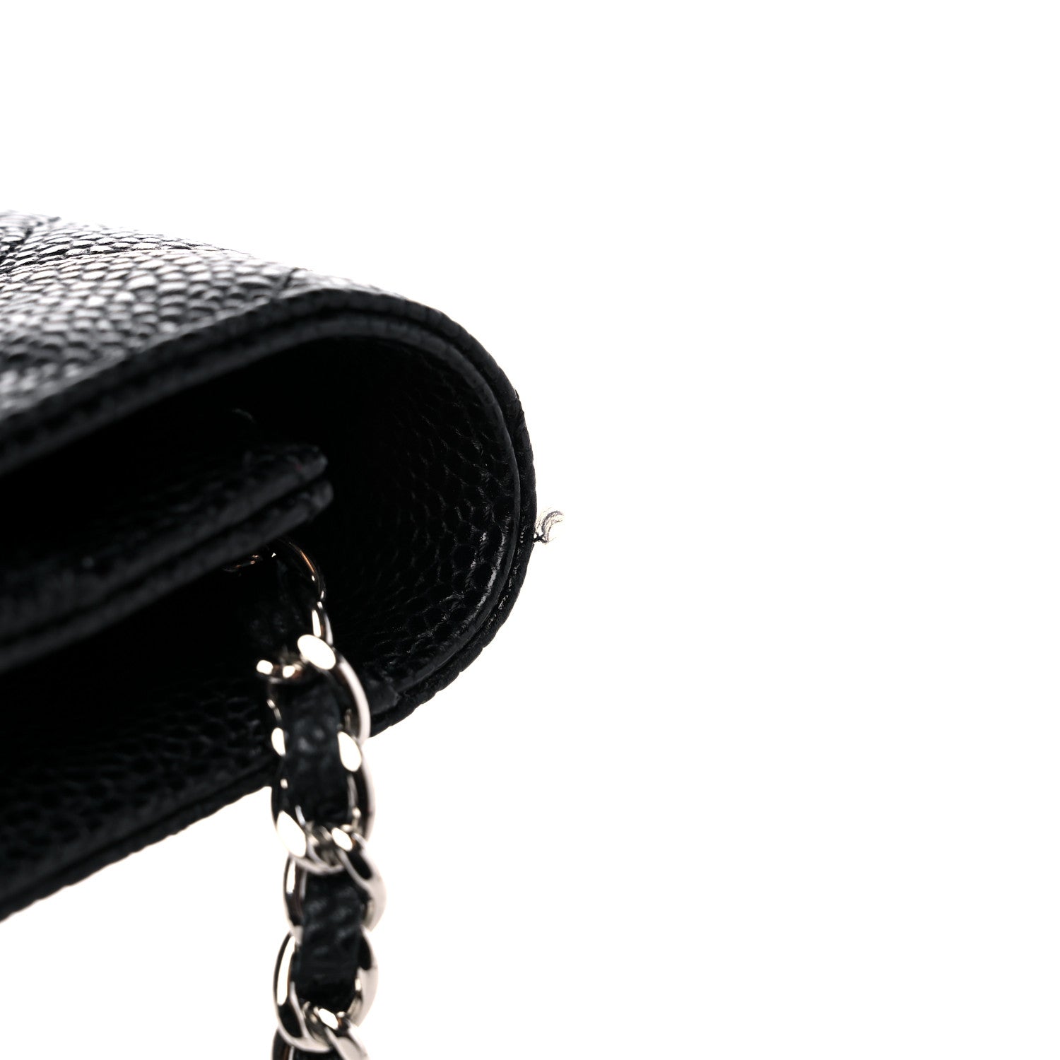 Chanel Caviar Quilted Wallet On Chain WOC Black 11 of 12