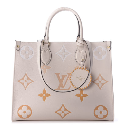 Louis Vuitton Empreinte Monogram Giant By The Pool Onthego MM Cream Saffron 1 of 10