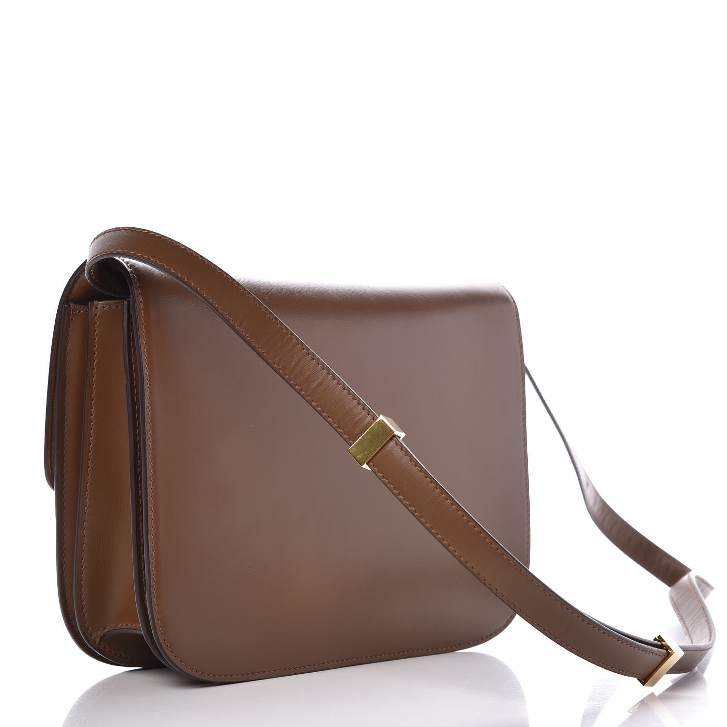 Celine Box Calfskin Medium Classic Box Flap Bag Camel 3 of 9