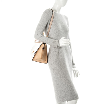 Celine Smooth Calfskin Suede Medium Trapeze Dune 2 of 12