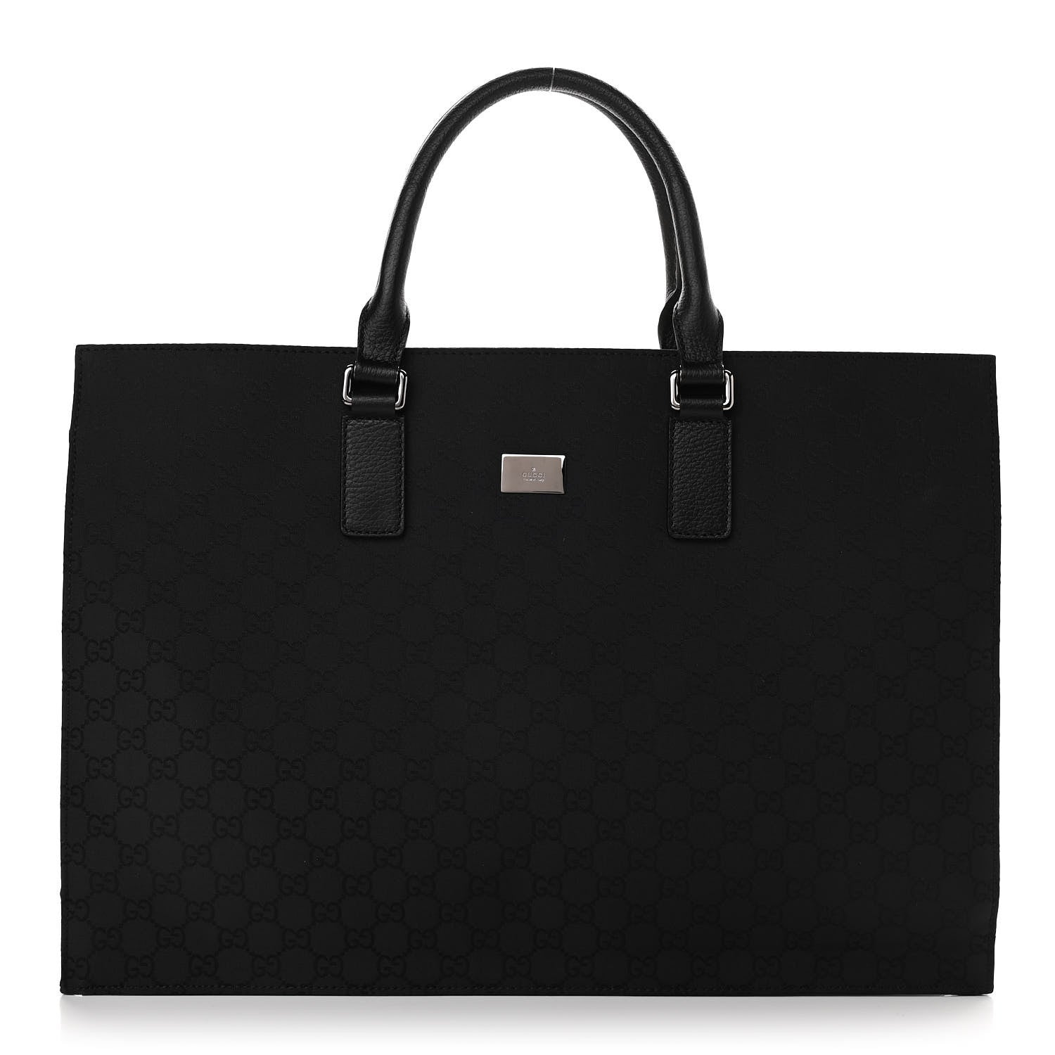 Gucci Nylon Monogram Executive Bag Black 1 of 10