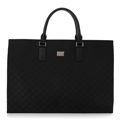 Gucci Nylon Monogram Executive Bag Black 1 of 10