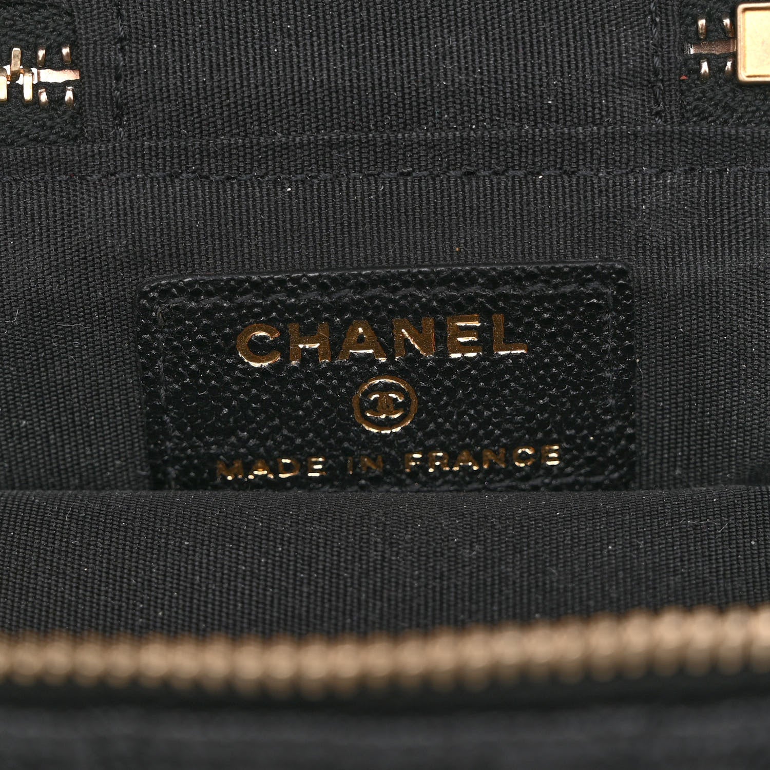 Chanel Caviar Quilted Mini Top Handle Vanity With Chain Black 6 of 11