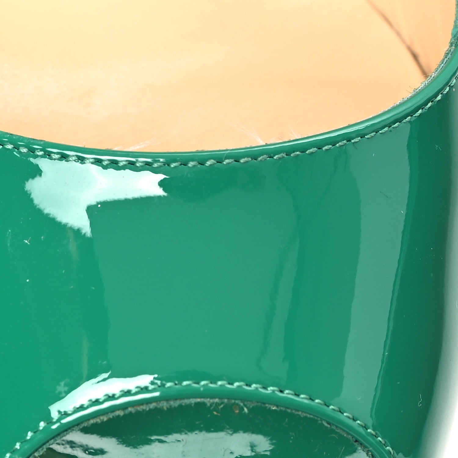 Christian Louboutin Patent Lady Peep 150 Platform Pumps 40 Mint