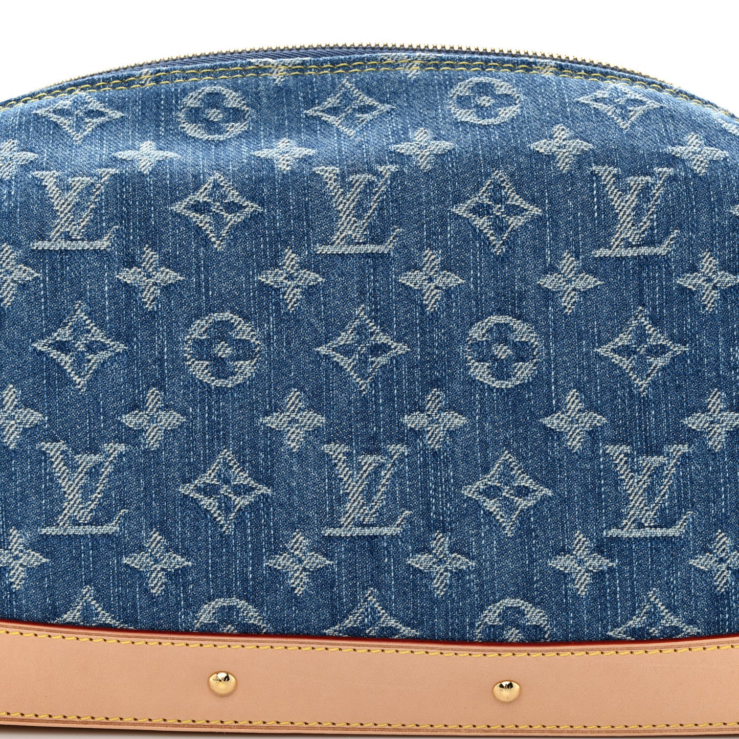 Monogram Denim Pochette Cosmetique GM Denim Blue