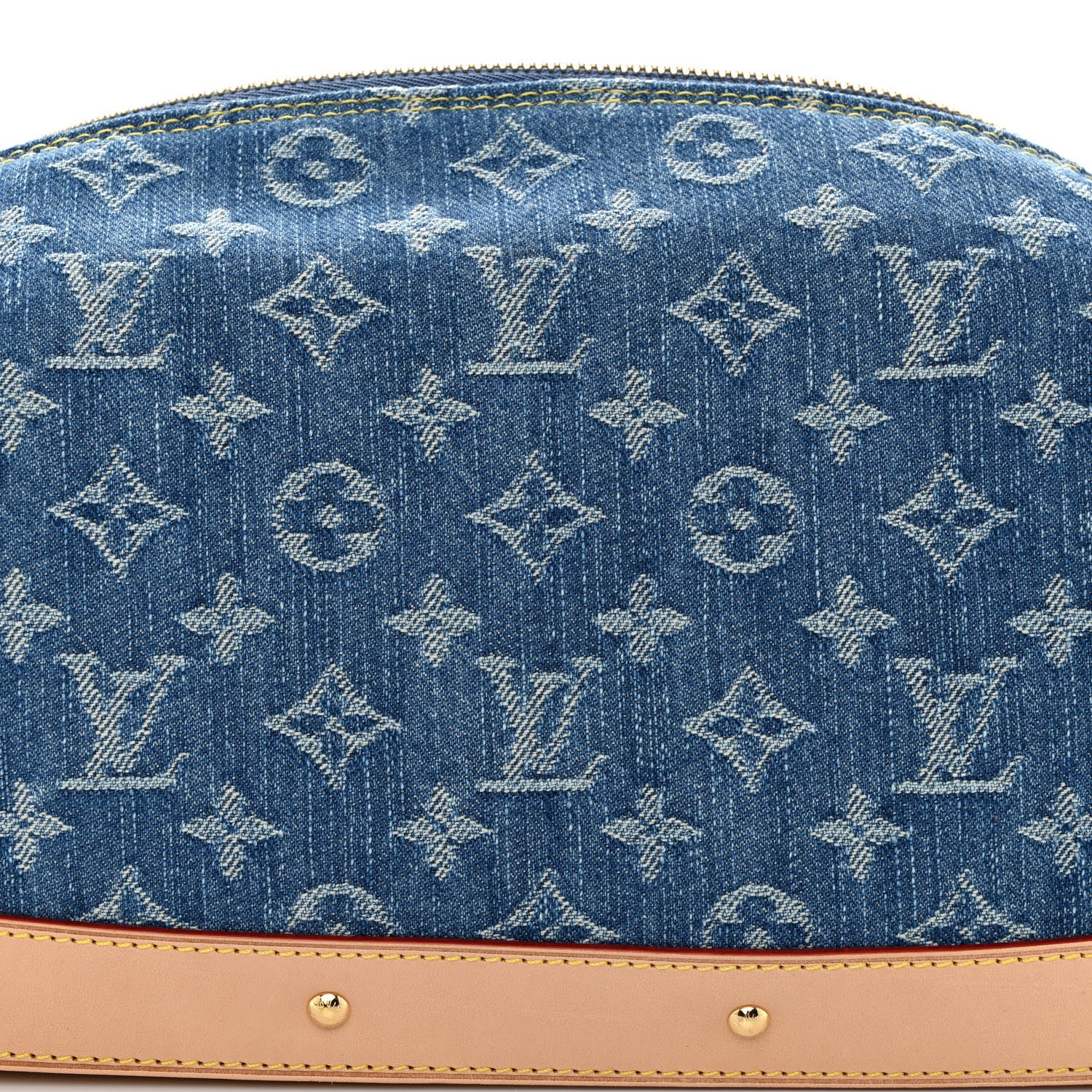 Louis Vuitton Monogram Denim Pochette Cosmetique GM Denim Blue 7 of 9
