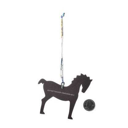 Hermes Epsom Togo Petit H Horse Bag Charm Raisin Bambou 2 of 5
