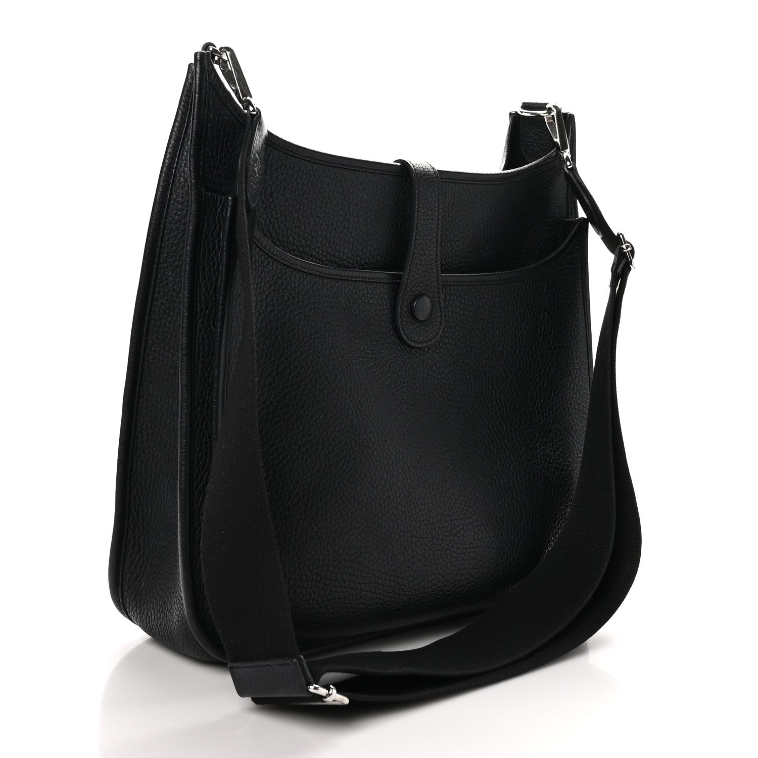 Hermes Taurillon Clemence EVELYNE III GM Black 3 of 10