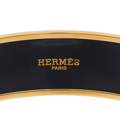 Hermes Enamel Printed Wide Horse Riding Motif Bracelet 3 of 3