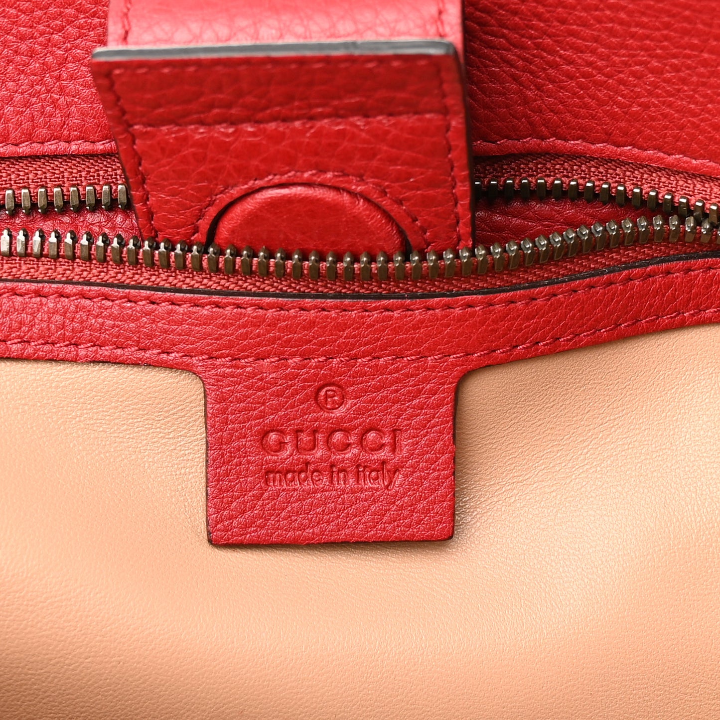 Suede Bamboo Fringe Medium Shopper Tote Red