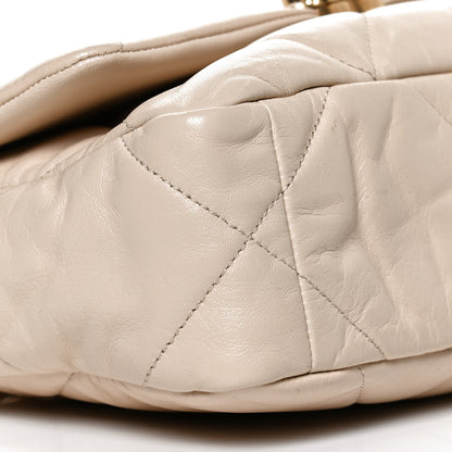 Chanel Goatskin Quilted Medium Chanel 19 Flap Beige 9 of 12