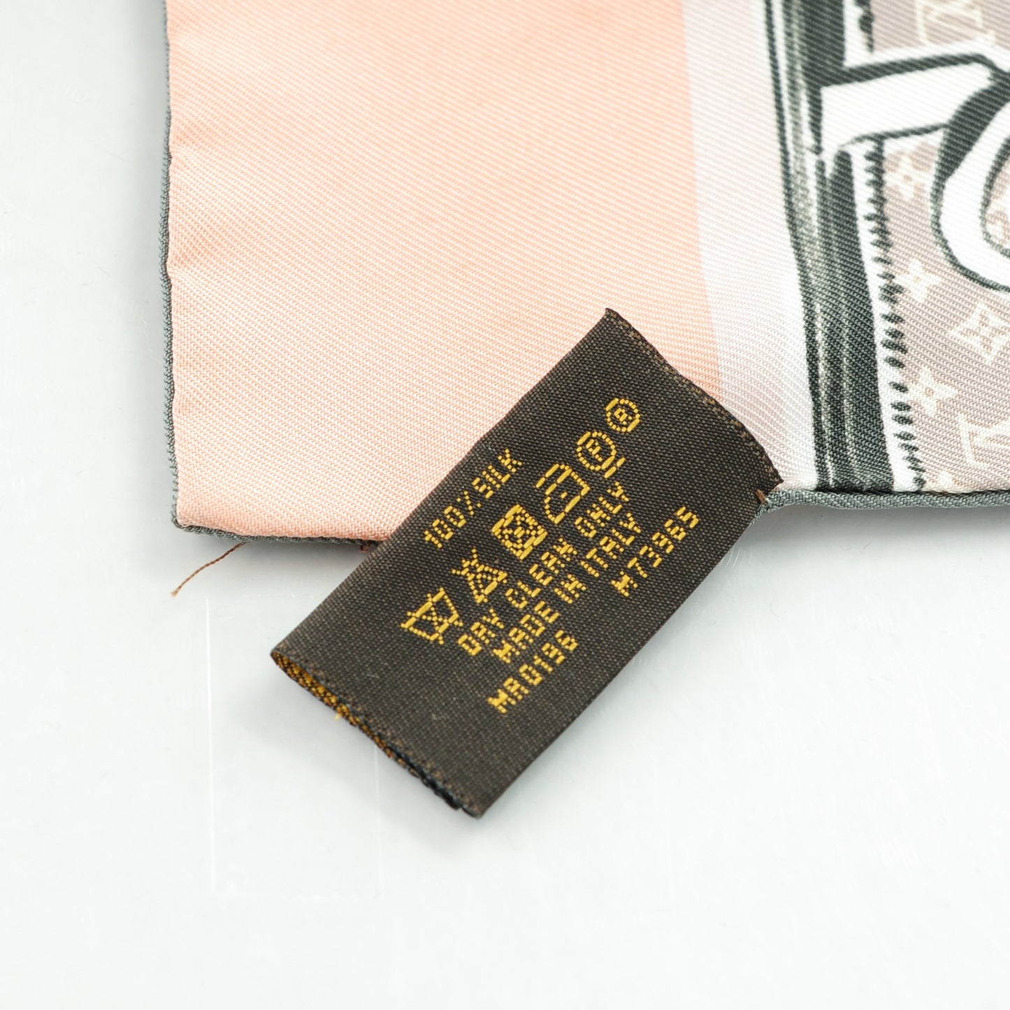 Silk Monogram Trunks Bandeau Rose Poudre
