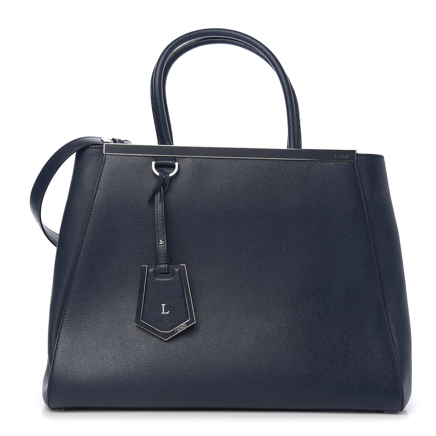 Fendi Vitello Elite Regular 2Jours Tote Lavagna 1 of 11