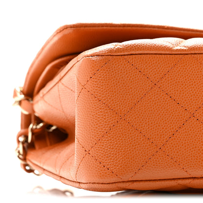 Chanel Caviar Quilted Medium Double Flap Light Brown 9 of 11