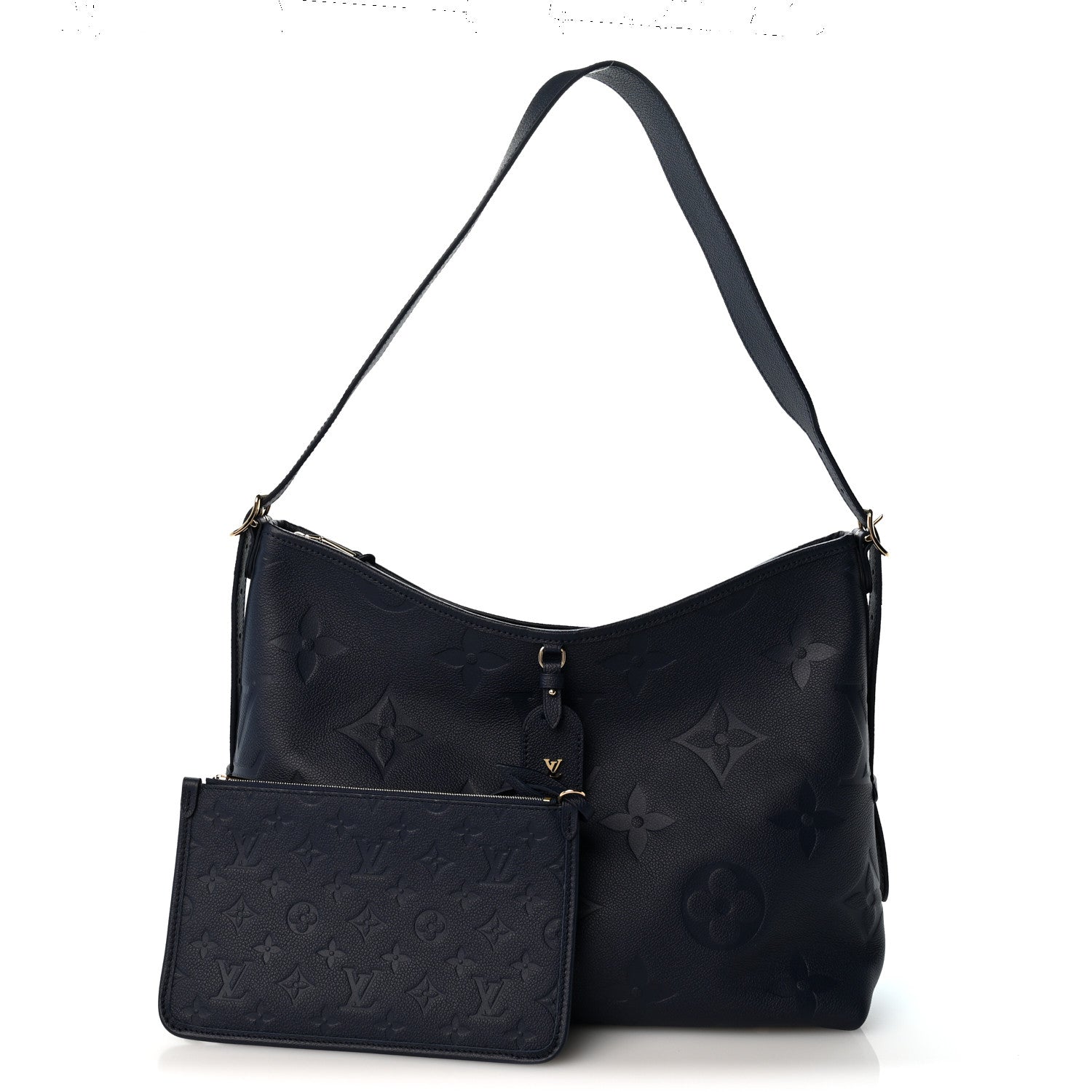 Louis Vuitton Empreinte Monogram Giant CarryAll MM Navy 3 of 10