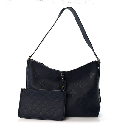Louis Vuitton Empreinte Monogram Giant CarryAll MM Navy 3 of 10