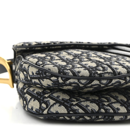Christian Dior Oblique Saddle Bag Blue 9 of 10