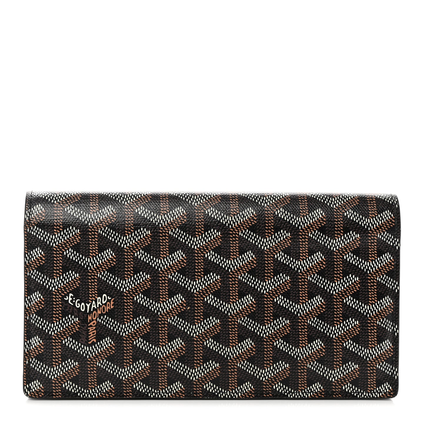 Goyardine Long Bi-Fold Wallet Black