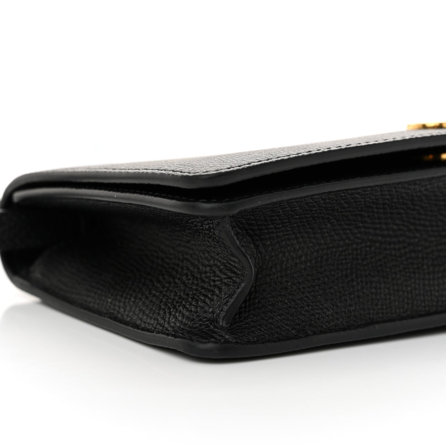 Grainy Calfskin Mini Vlogo Shoulder Bag Black