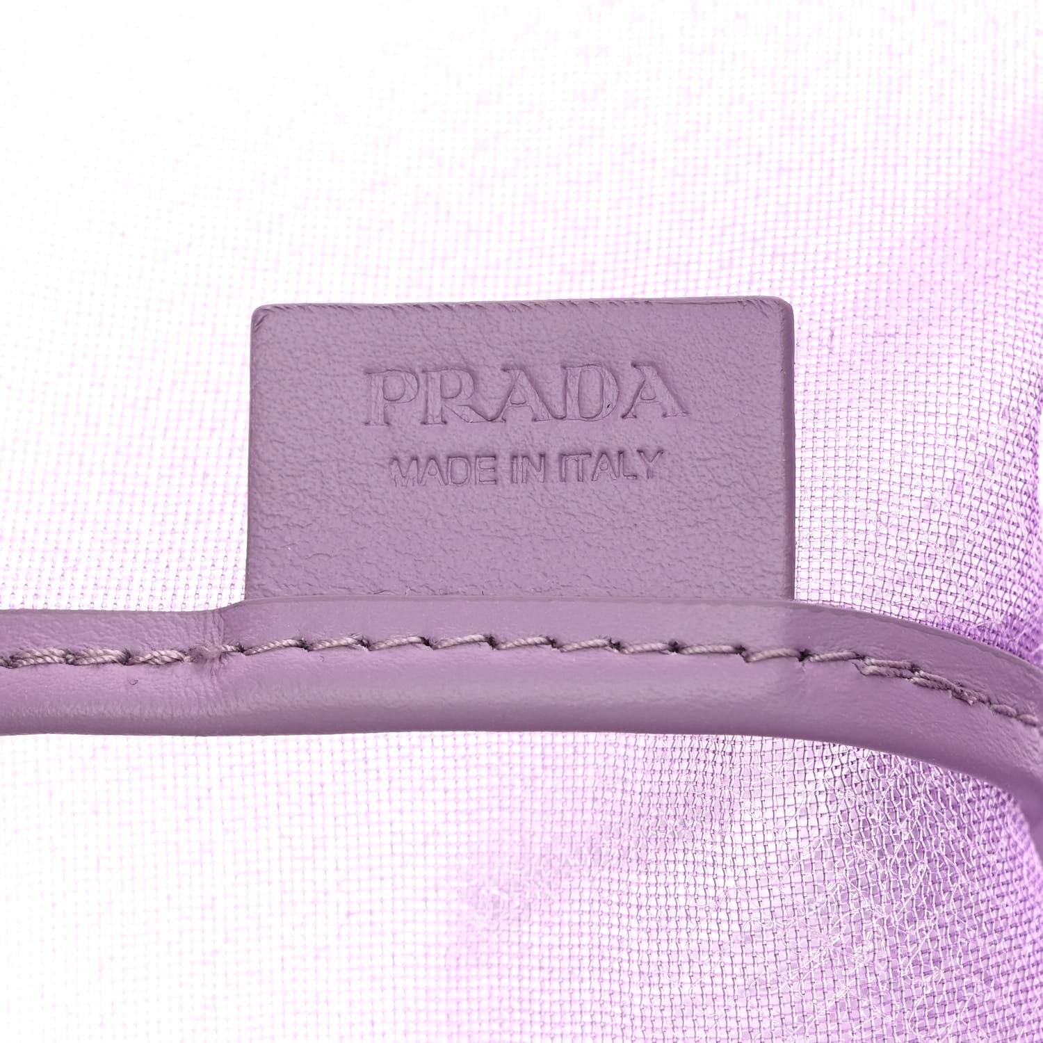 Prada Mesh Paillettes Spazzolato Logo Shopping Tote Lilium 9 of 14