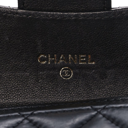 Chanel Aged Calfskin Quilted Reissue Flap Card Holder Black 6 of 15