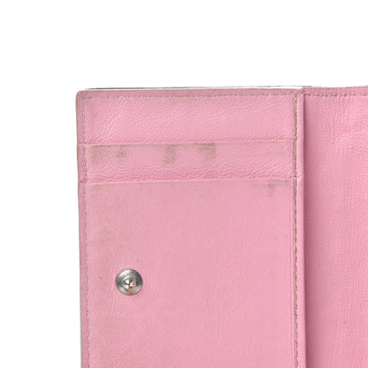 Christian Dior Lambskin Cannage Bi-Color Small Lady Dior Flap Card Holder Black Pink 9 of 10