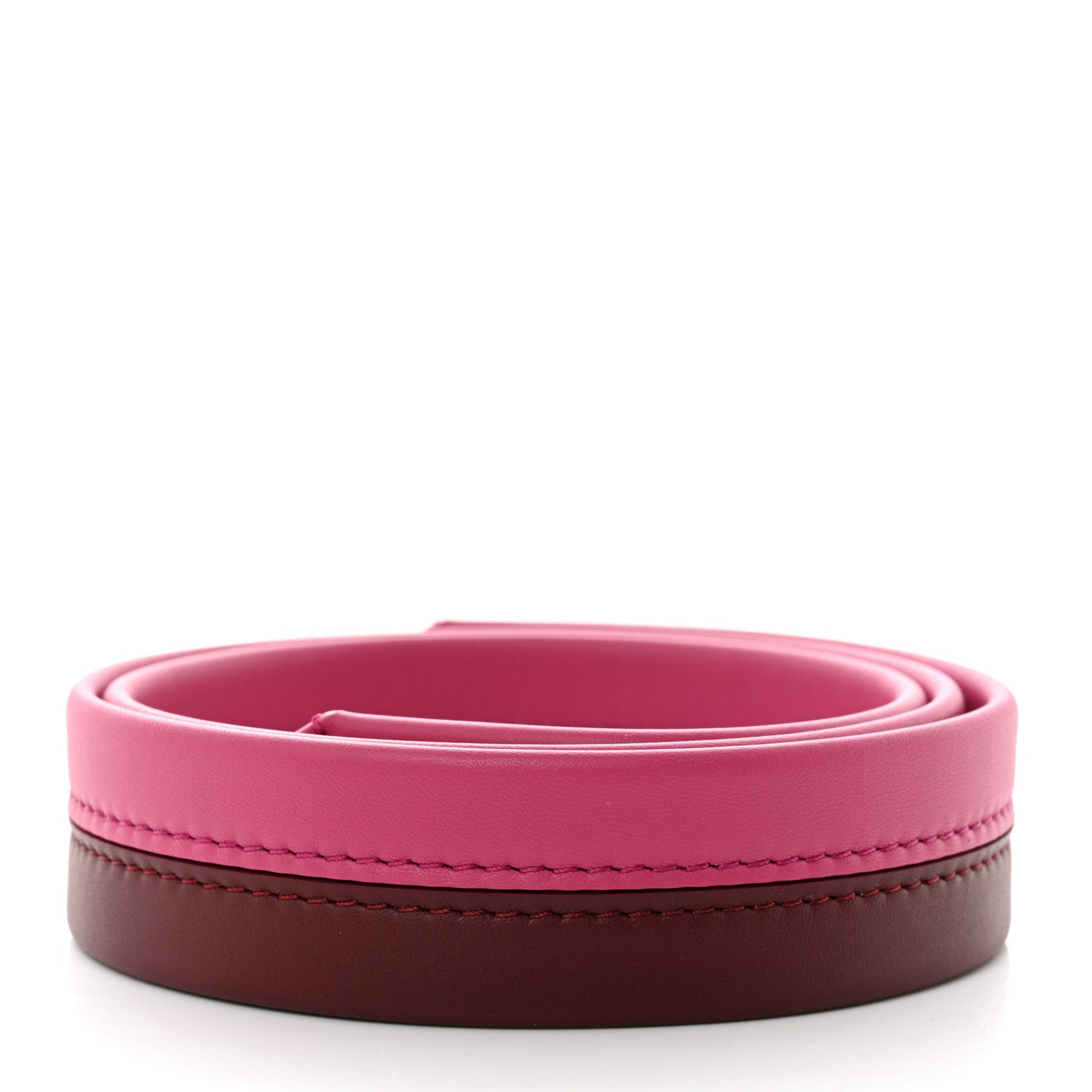 Calfskin Cluny BB Shoulder Strap Bordeaux Fuchsia