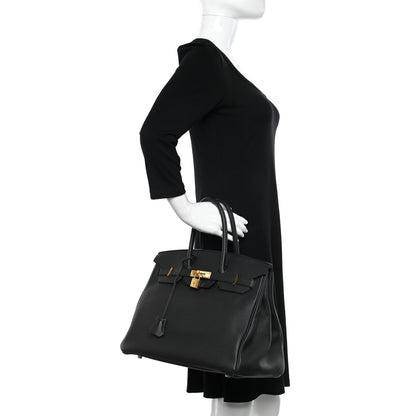 Hermes Togo Birkin 35 Black 2 of 10
