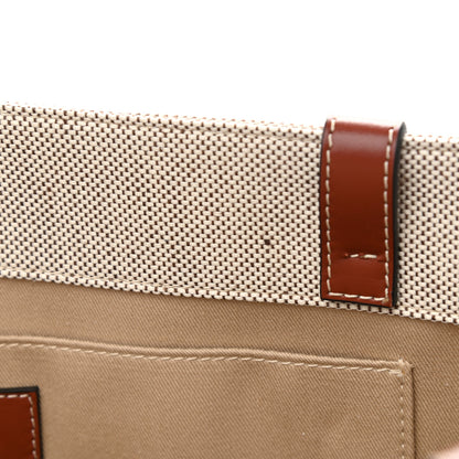 Chloe Cotton Calfskin Medium Woody Ribbon Tote White Brown 11 of 11