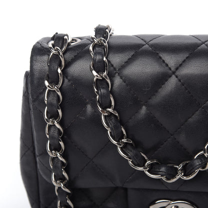 Chanel Lambskin Quilted Mini Square Flap Black 10 of 14